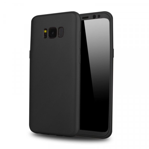 Wholesale Samsung Galaxy S8 Plus TPU Full Cover Hybrid Case (Black)